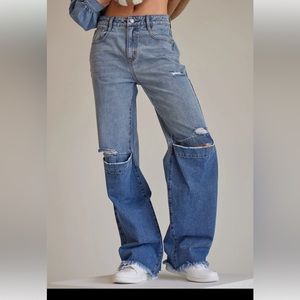 Straight leg jeans